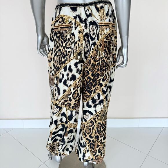NWT!!! Camilla silk women cheetah print pants size L Retail 690$ - Picture 4 of 12